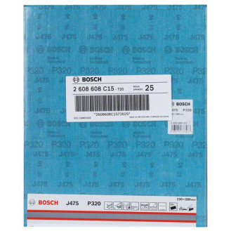 Bosch Schleifblatt Papier J475, Best for Metal, 230 x 280 mm, 320, ungelocht-Beschreibung lesen