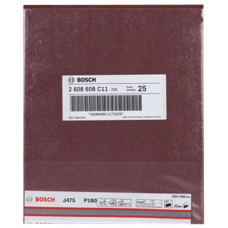 Bosch Schleifblatt Papier J475, Best for Metal, 230 x 280 mm, 180, ungelocht-Beschreibung lesen