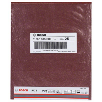 Bosch Schleifblatt Papier J475, Best for Metal, 230 x 280 mm, 60, ungelocht-Beschreibung lesen