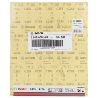 Bosch Schleifblatt C355, Papierschleifblatt, 230 x 280 mm, 100-Beschreibung lesen