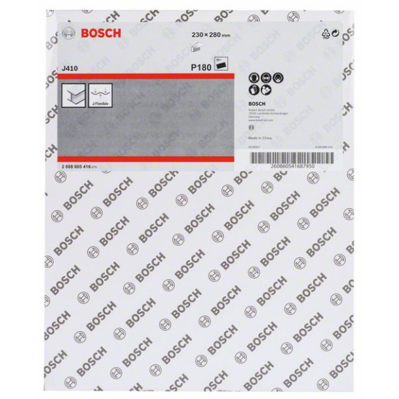 Bosch Schleifblatt J410, Standard for Metal, 230 x 280 mm, 180, ungelocht-Beschreibung lesen