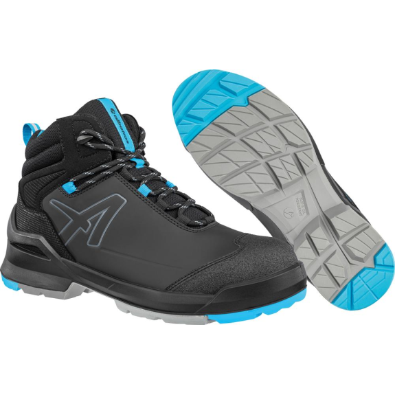 Albatros Schnürstiefel TARAVAL BLACK/BLUE MID, ESD FO SR S3L, Gr.39-Beschreibung lesen