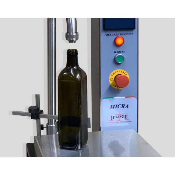 LLENADOR/SECADOR DE ACEITE, MICRA, capacidad 15/30 kg división 5/10 g, ACERO INOXIDABLE-Leer más