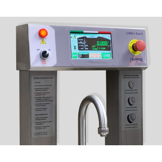 RIEMPITRICE/PESATRICE PER OLIO, LIBRATOUCH, portata 15/30 Kg divisione 5/10 g, ACCIAIO INOX-Leggi tutto