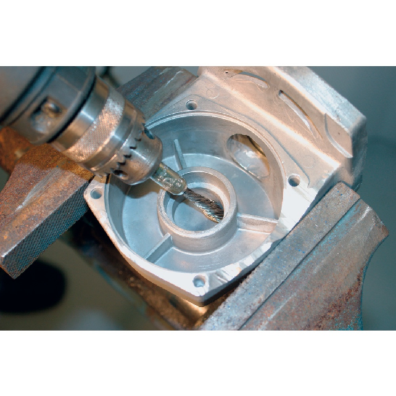 Pinselbürste Stahldr. 6mm10x25x0,35mm gez. Pferd-Beschreibung lesen