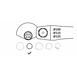 Bosch Schleifschutzhaube fr GWS 9-100 P Professional, 100 mm-Beschreibung lesen