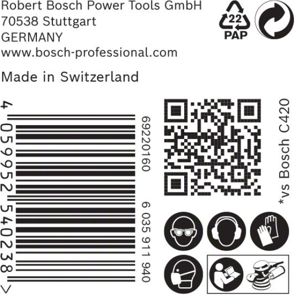 Bosch EXPERT M480 Schleifnetz fr Exzenterschleifer, 150 mm, K 400, 50 Stck-Beschreibung lesen