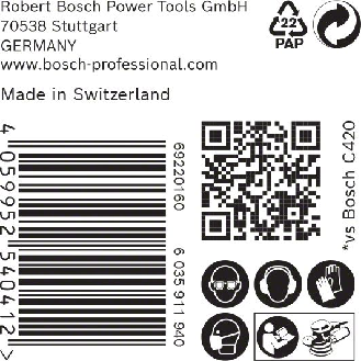Bosch EXPERT M480 Schleifnetz fr Exzenterschleifer, 150 mm, K 220, 50 Stck-Beschreibung lesen