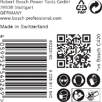 Bosch EXPERT M480 Schleifnetz fr Exzenterschleifer, 125 mm, K 400, 50 Stck-Beschreibung lesen