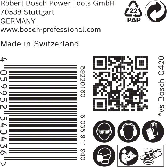 Bosch EXPERT M480 Schleifnetz fr Exzenterschleifer, 150 mm, K 320, 50 Stck-Beschreibung lesen