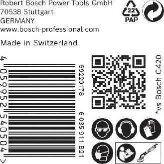 Bosch EXPERT M480 Schleifnetz fr Trockenbauschleifer, 225 mm, K 220, 25 Stk.-Beschreibung lesen