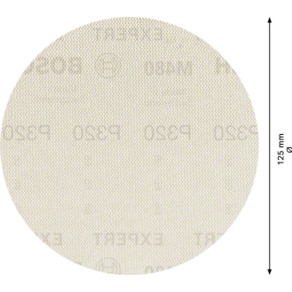 Bosch EXPERT M480 Schleifnetz fr Exzenterschleifer, 125 mm, K 320, 5 Stck-Beschreibung lesen
