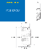CMW - Pignone prealesato - Acciaio - Tripla dentatura - 08B3 - 37 denti - passo 12,7 mm con foro 25 mm