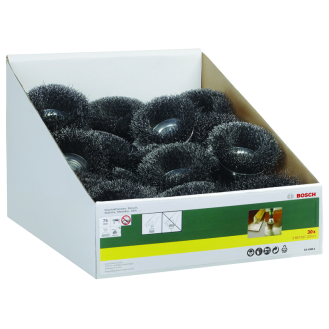 Bosch Topfbrste fr Bohrmaschinen, gewellter Draht, 75 x 6 mm-Beschreibung lesen