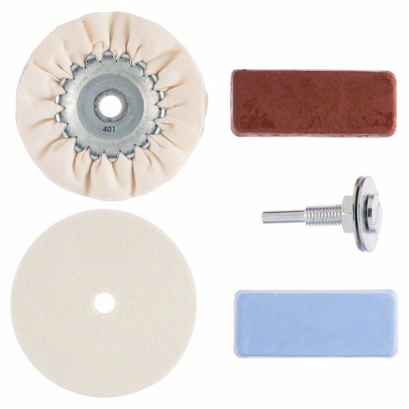 Kit de polissage  Hobby, 5 pièces, pour perceuses-Leggi tutto