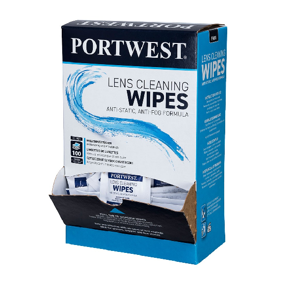 Portwest - Lingettes nettoyantes pour lunettes - PA01-Lire la description
