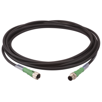 Kabel 5m mit M12-Stecker + Buchse-Beschreibung lesen