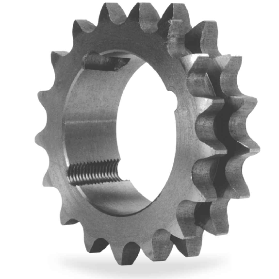 CMW - Rueda dentada con cubo desmontable 1210 - Doble dentado - 12B2 - 13 dientes - Paso 19,05 mm-Leer más