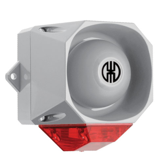 Sirène flash WM 32 tonalités 115-230VAC GY/RD-Leer más