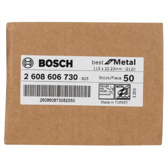 Bosch Fiberschleifscheibe R574 Best for Metal, Zirkonkorund, 115 mm, 22,23 mm-Beschreibung lesen