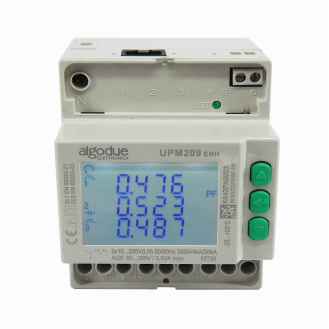 Analizzatore di rete trifase multifunzione DIN, connessione diretta 80A, RS485/MODBUS RTU, Enhanced-Leggi tutto
