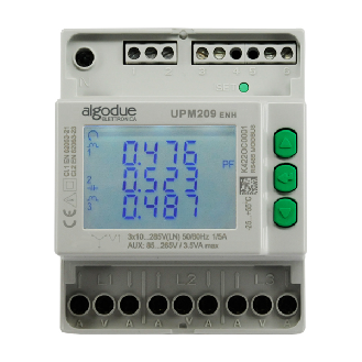 Analizzatore di rete trifase multifunzione DIN, connessione diretta 80A, RS485/MODBUS RTU, Enhanced-Leggi tutto
