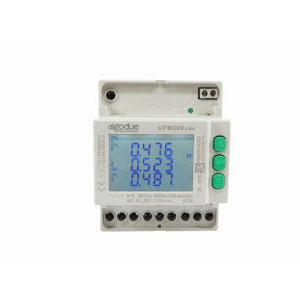 Analizzatore di rete trifase multifunzione DIN, connessione diretta 80A, RS485/MODBUS RTU, Basic-Leggi tutto