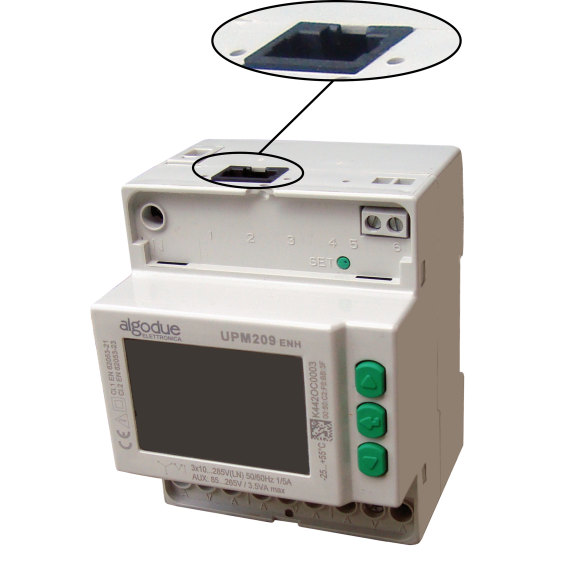 Analizzatore di rete trifase multifunzione DIN, per TA standard 1/5A,   Ethernet/MODBUS TCP, Basic-Leggi tutto