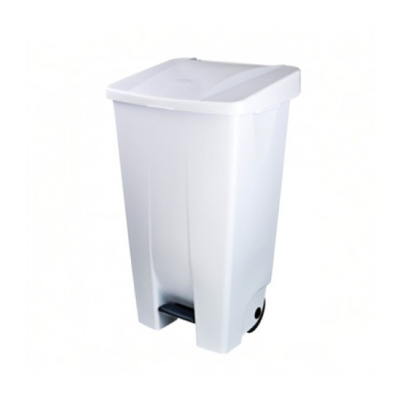 Cubo tapa blanco 120 lts-Leer más