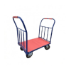 Plataforma con 2 barandillas y ruedas elásticas
