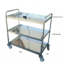 Carro 3 bandejas inox. 950 x 590 mm soldado