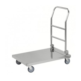 Carro inoxidable asa plegable, 100 kg-Leer más