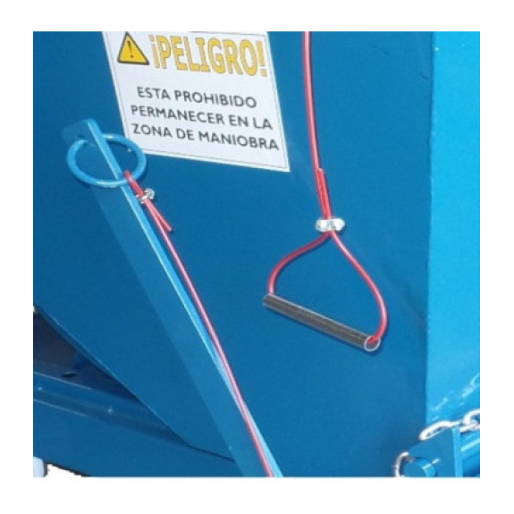 Tirador con anilla para tolvas 3 m-Leer más