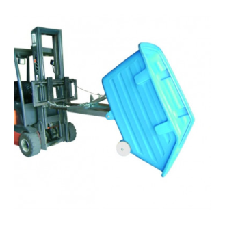 Tolva autobasculante PVC 750 litro con ruedas-Leer más