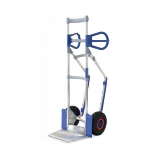 Chariot en aluminium avec roues pneumatiques-Lire la description