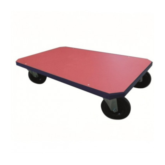 Plattformwagen aus schwerem Stahl mit Vollgummireifen - 1210 x 810 mm-Beschreibung lesen