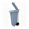 Cubo basura gris 120 lts con pedal