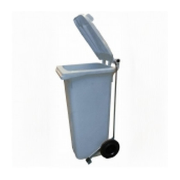 Cubo basura gris 120 lts con pedal-Leer más