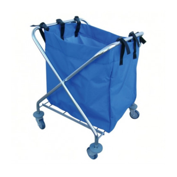 Chariot à linge Pack & Store avec une capacité de 150 kg et des roues en caoutchouc gris-Lire la description