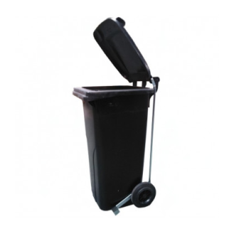 Cubo basura negro 80 lts con pedal-Leer más