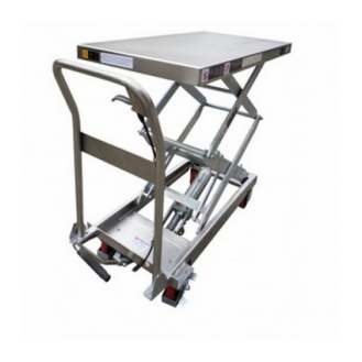 Mesa elevadora manual inox. 350 kg-Leer más