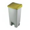 Cubo con tapa amarilla de 120 litros