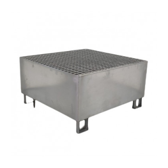 Cubeta galvanizada con rejilla 1 bidón-Leer más