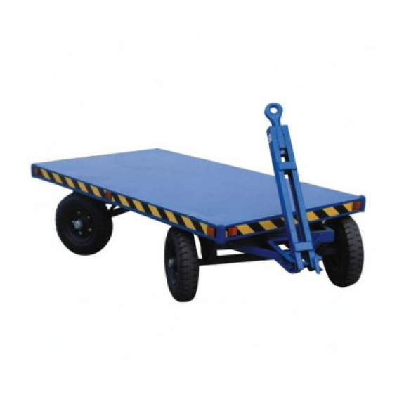 Remorque à double essieu avec auto-suivi et capacité de 4000 kg-Lire la description
