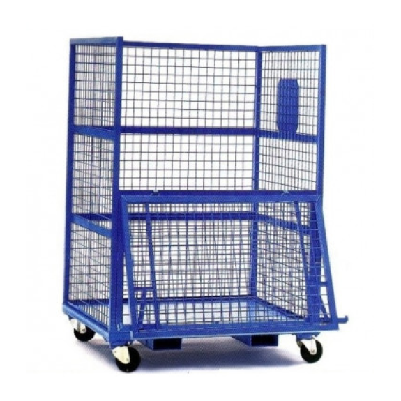Cage à roulettes 1200 x 800 mm avec entrée de fourche-Lire la description