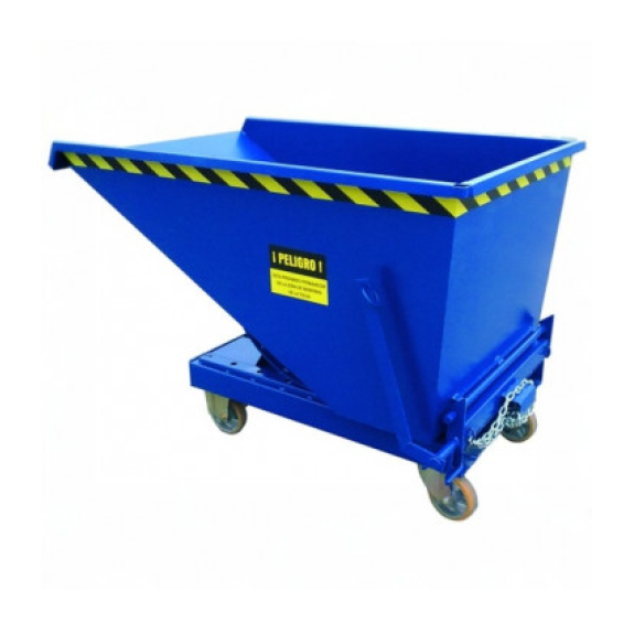 Trémie auto-basculante 1100 litres avec roues-Lire la description