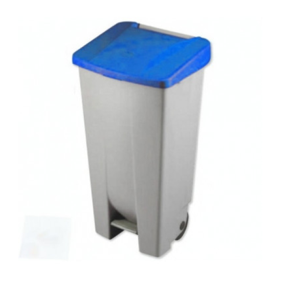 Pack & Store 120L Blauer Recyclingbehälter mit Pedal und Rädern-Beschreibung lesen