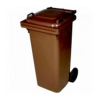 Cubo basura marrón 120 lts
