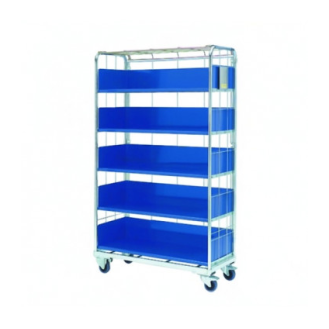 Cesta de malla Pack & Store N4023 con estantes y ruedas para artículos de tamaño mediano-Leer más