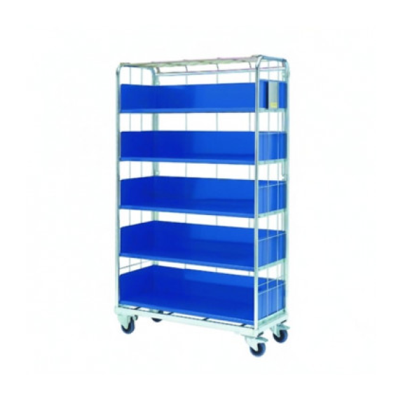 Cesta de malla Pack & Store N4023 con estantes y ruedas para artículos de tamaño mediano-Leer más